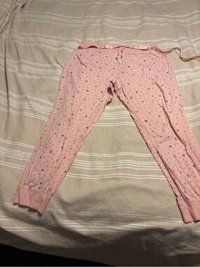 Life Is Good Blush Pink Heart Sleep Pants